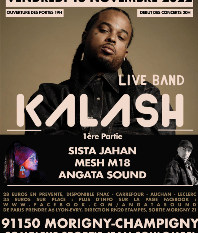 KALASH en LIVE BAND + SISTA JAHAN + ANGATA SOUND